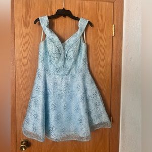 Baby Blue Short Dress